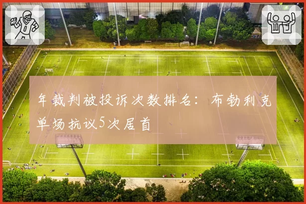 年裁判被投诉次数排名：布勃利克单场抗议5次居首