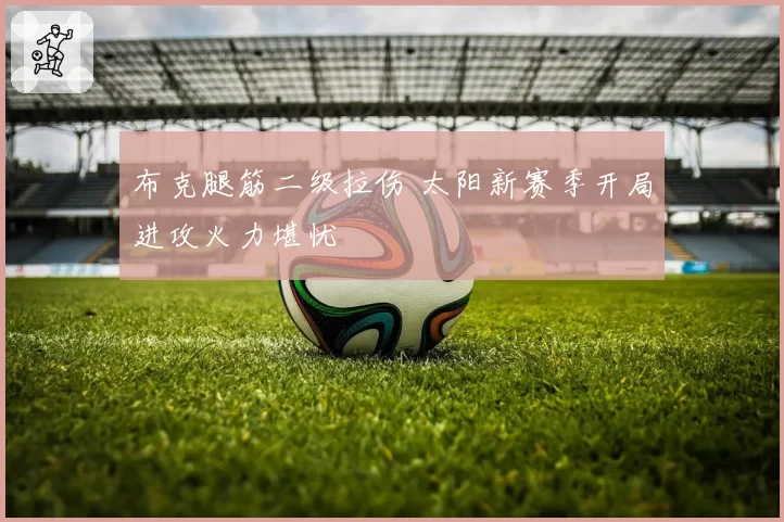 布克腿筋二级拉伤 太阳新赛季开局进攻火力堪忧